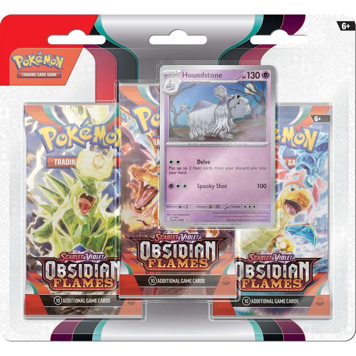 Pokémon TCG- Obsidian Flames Three Booster Blister