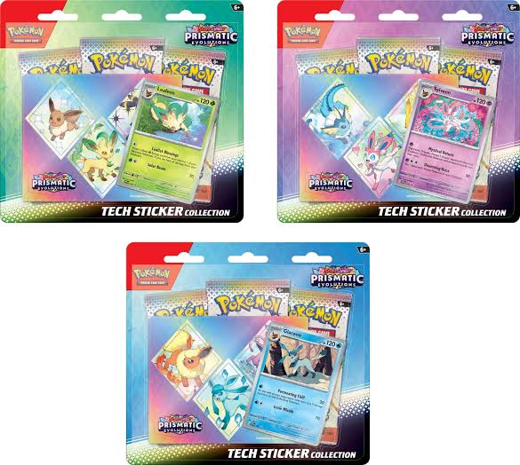 Pokémon TCG - Prismatic Evolutions Tech Sticker Collection  SET